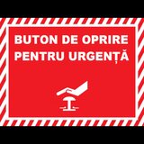 Placuta pentru buton de oprire pentru urgenta